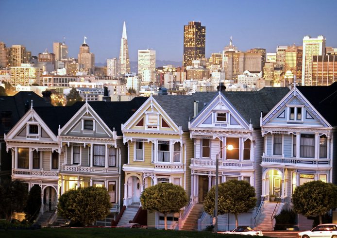 Alamo Square In San Francisco County California